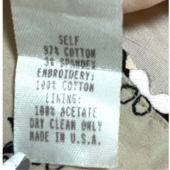 Nanette Lepore Black and Cream Embroidered Skirt - Picture 8 of 10